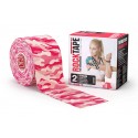 RockTape - kineziologická tejpovací páska - kamufláž růžová