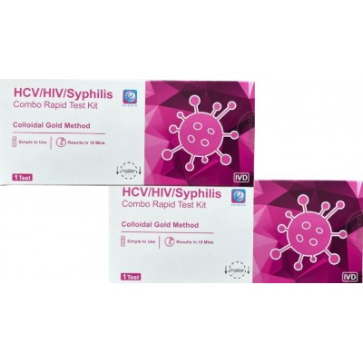 Reagen 3v1- test HCV-C/HIV/Syfilis - 2 kusy