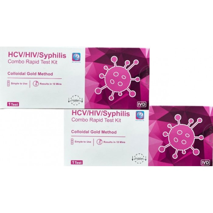 Reagen 3v1- test HCV-C/HIV/Syfilis - 2 kusy